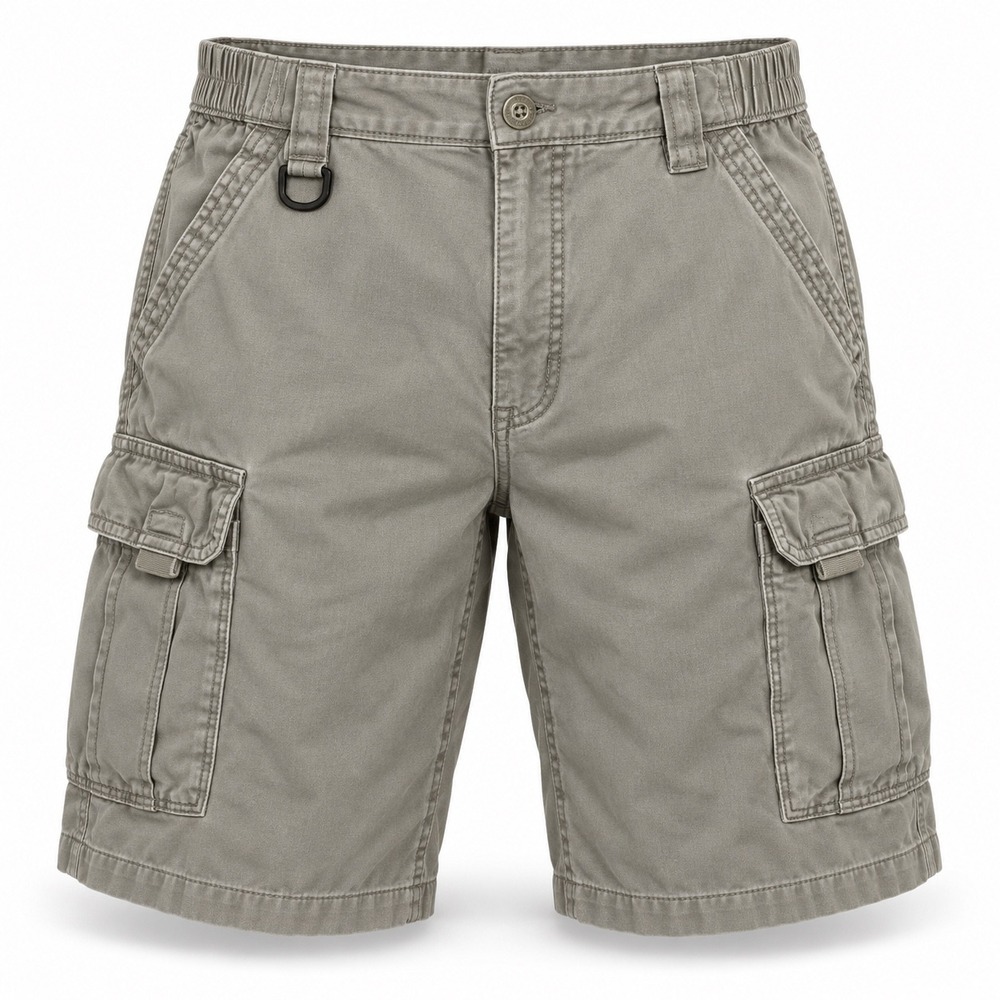 Columbia Mens Cargo Shorts Gray Size 34 Hiking Outdoor Utility Canvas 9 Inseam